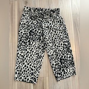 Leopard/Cheetah Print Cropped Pants